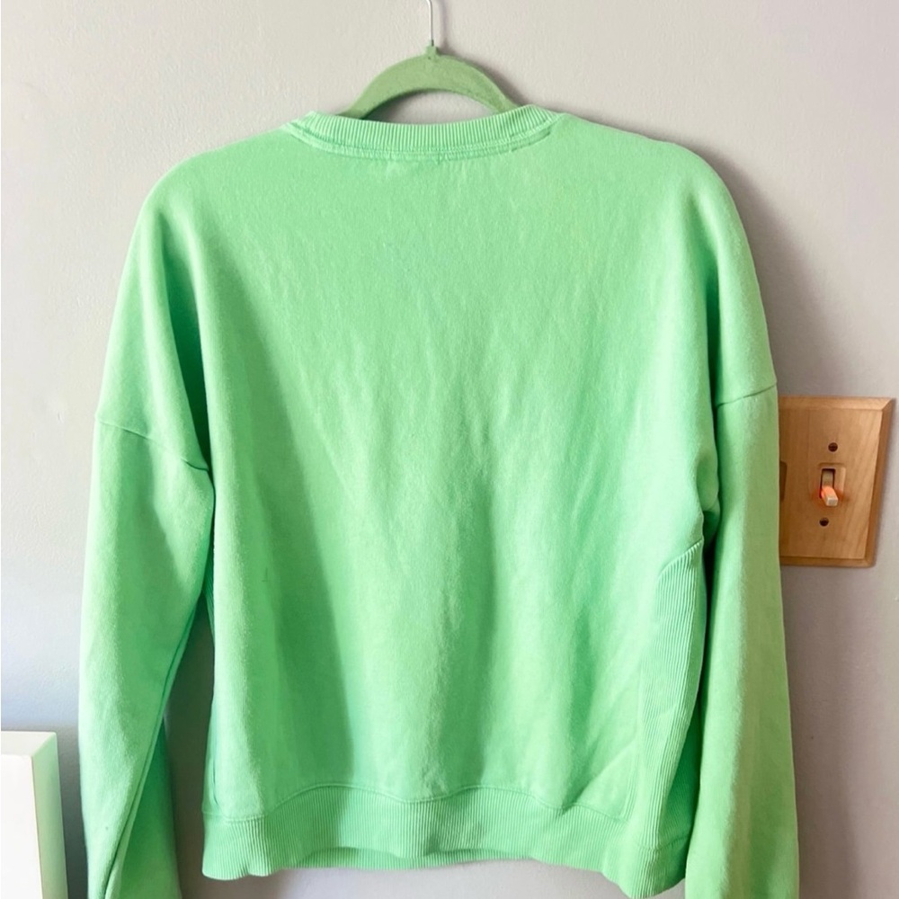Victoria's Secret Mint Green Love Pink Sweatshirt - Picture 2 of 2